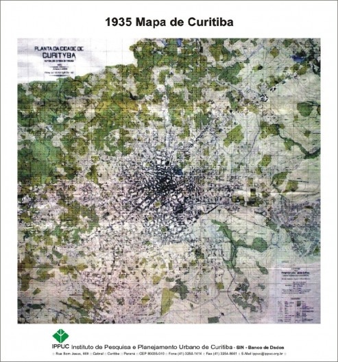Mapa de Curitiba, 1935