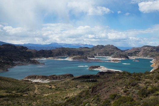 Laguna verde, no caminho para Chile Chico e Argentina