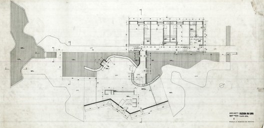 Casa da Fazenda da Cava, planta, Cabreúva SP, 1995. Arquiteto Paulo Mendes da Rocha