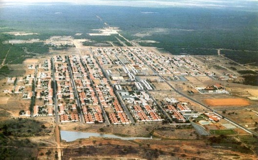 Caraíba BA, vista aérea, 1976, arquiteto Joaquim Guedes