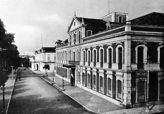 Palácios Lauro Sodré (Sede do Governo do Estado) e Antônio Lemos (Sede da Prefeitura), no Álbum de Belém de 1902