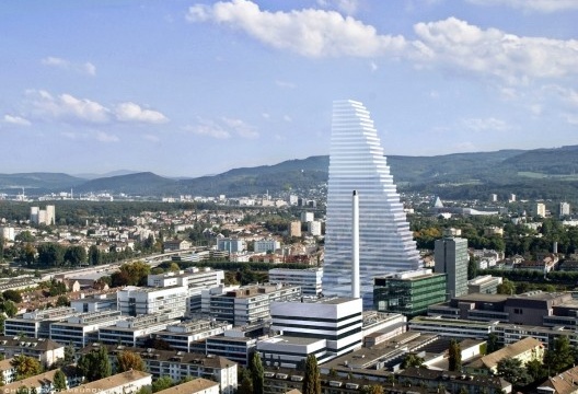 Evolução do partido arquitetônico e estilístico de Herzog & de Meuron: Hoffmann – La Roche (2015)