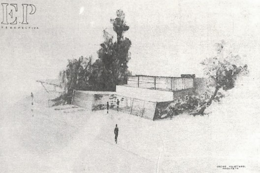 Residência, implantação, RS, s.d. Arquiteto Oscar Valdetaro