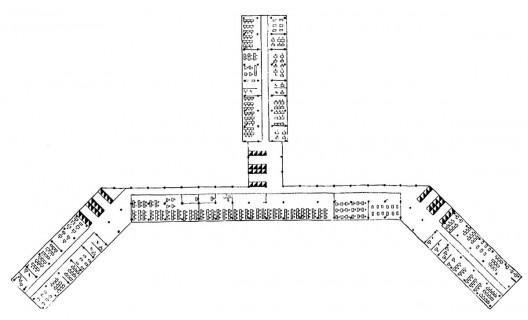 Aranha-céu cartesiano, planta, Le Corbusier, 1938