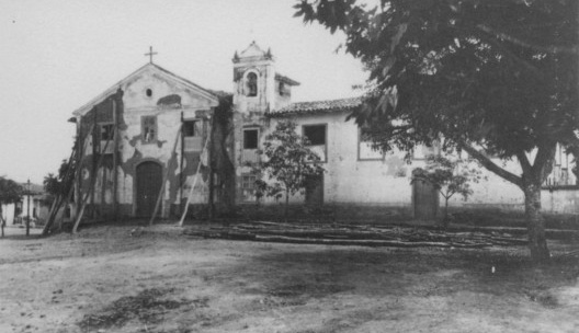 Foto (reprodução) da capela, 1908