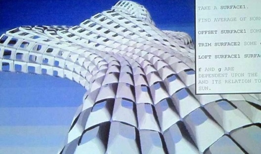 Exemplo de uso de script para gerar uma superfície em resposta à incidência solar