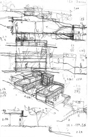 Casa APF, croquis, Bragança Paulista SP Brasil, 2021. Arquiteto Carlos Ferrata