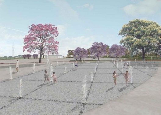 Praça Cívica - Aspersores D'Água