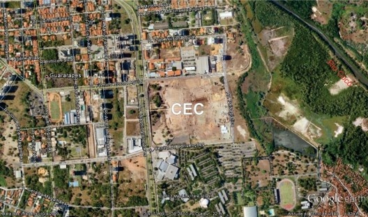 Figura 02: mapa de localização do Centro de Eventos do Ceará