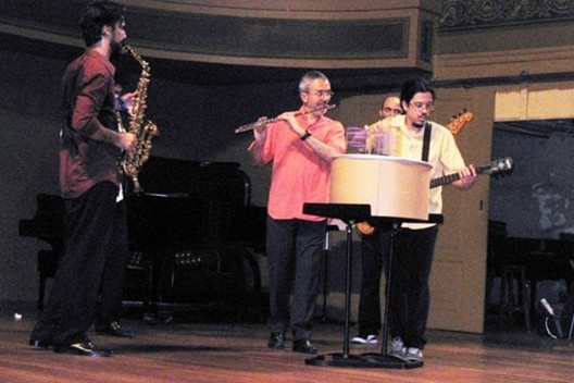 Abstrai Ensemble, no Concerto Abstrai. XXVI Panorama da Música Brasileira Atual. Salão Leopoldo Miguez.