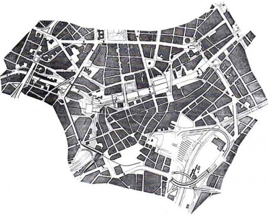 Projeto de remodelação do Vale do Anhangabaú, 1974. Arquiteto Vilanova Artigas e equipe