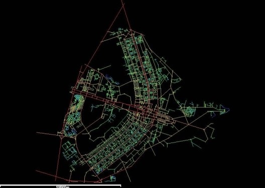 Figura 13 – Mapa axial do Plano Piloto de Brasília (integração global)