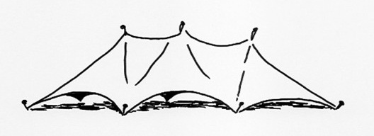 Simon Unwin, uma tenda cria um lugar sombreado