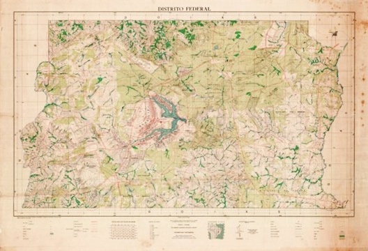 Distrito Federal. Mapa elaborado em 1960 e atualizado em 1963