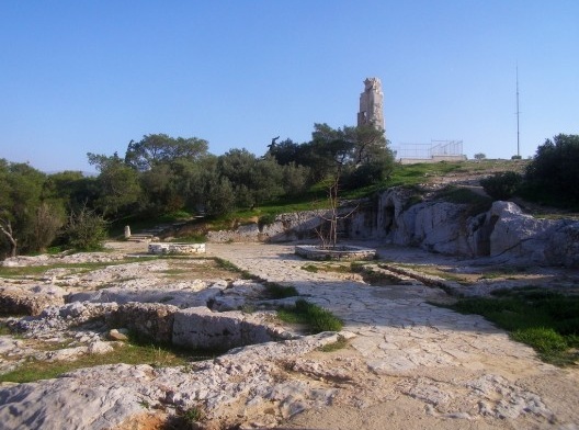 Mont Filopappou, Atenas, 1957. Arquiteto Demetrios Pikionis