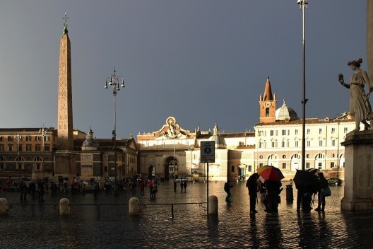 Piazza del Popolo, Roma, 19 de janeiro de 2014