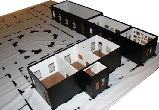 Maquete da Pinacoteca do Estado desenvolvida pela equipe do LAPAC