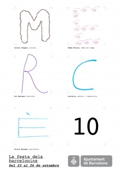 Cartel institucional Ayuntamiento de Barcelona, de Claret Serrahima