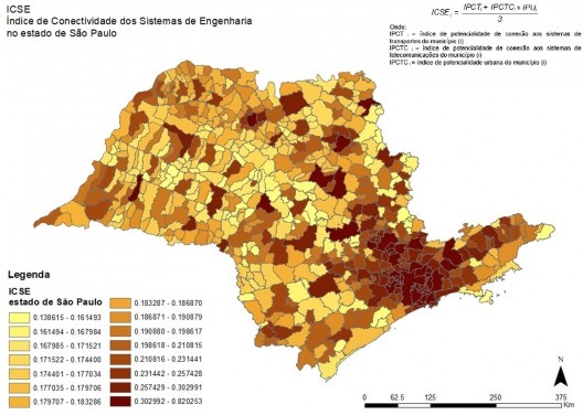 Índice de conectividade dos sistemas de engenharia, 2018