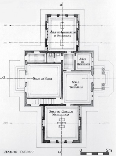 Pavilhão do Serviço Meridiano, planta pavimento térreo (projeto original), 1930