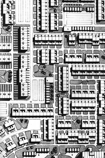 Plano Diretor de Medellín, unidade de vizinhança, Sert e Wiener, 1948. Carlos Eduardo Hernández Rodriuez. Colômbia, Urbanismo Moderno y Vivienda p. 241