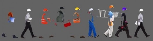 Museu do Trabalho e do Trabalhador, projeto museográfico, simulação de entrada de turno de trabalho na fábrica