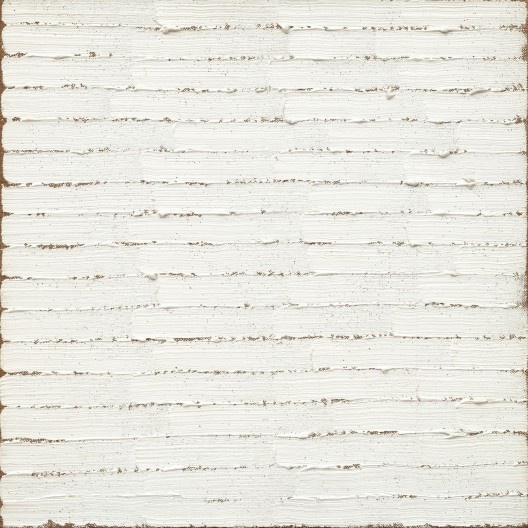 Robert Ryman, “Untitled”, 1965, óleo sobre tela 28,4 x 28,2 cm