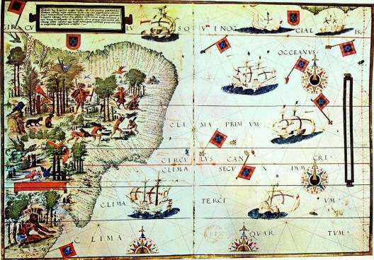 “Inventando o Outro: Terra Brasilis”, de Pedro Reinel e Lopo Homem, publicado no Atlas Miller, de 1519