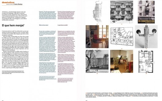 Seção Domèstica da revista espanhola Quaderns d´Arquitectura i Urbanisme, n. 249, jan./fev./mar. 2006, p. 40-53