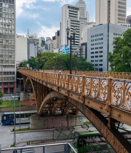 Viaduto Santa Ifigênia, Vale do Anhangabau, São Paulo