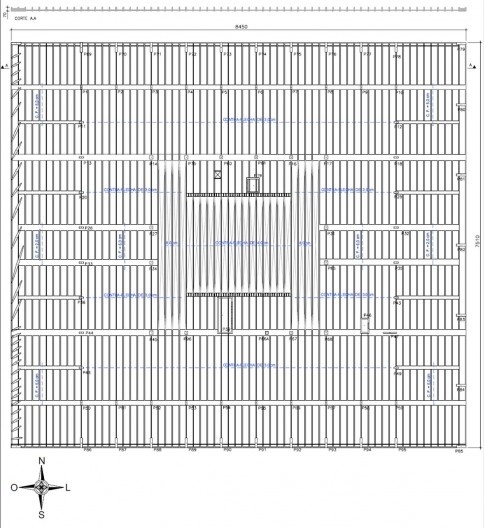 Figura 10 - Planta de formas da cobertura do Palácio da Justiça