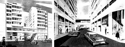 Centro Comercial, acesso rua Ribeiro de Lima, Bom Retiro, São Paulo. Arquiteto Lucjan Korngold