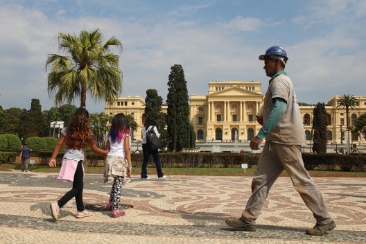 Em 7 de Setembro de 2022, primeiro dia de visitação no Museu do Ipiranga após reforma, no Parque da Independência, Ipiranga, São Paulo