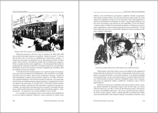 “São Paulo: exercício de memória”, texto de Carlos Guilherme Mota, revista “Estudos Avançados”, ano 17, n. 48, 2003