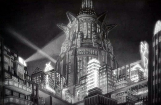 Representação da cidade em Metropolis, de Fritz Lang