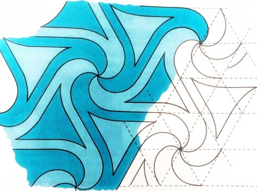 Lizards n° 56, xilogravura, 1942, desenhos de Maurits Cornelis Escher