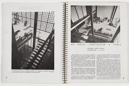 Maison de Verre publicada na revista L’Architecture d’Aujourd’Hui, n.9, 1933, p. 4-5