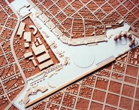 Foto da Maquete do projeto “Bauru Centro Novo”