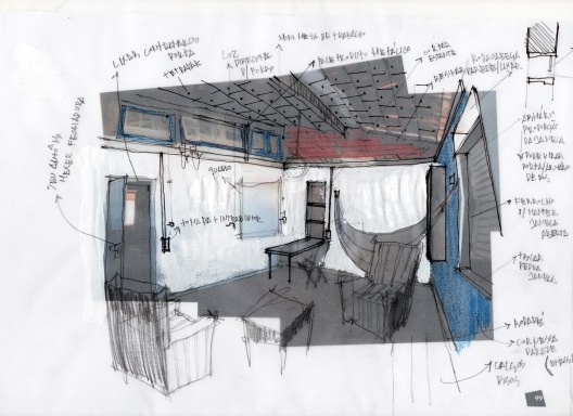 Sede Mouraria 53, croquis, Salvador BA Brasil. Coletivo Mouraria 53