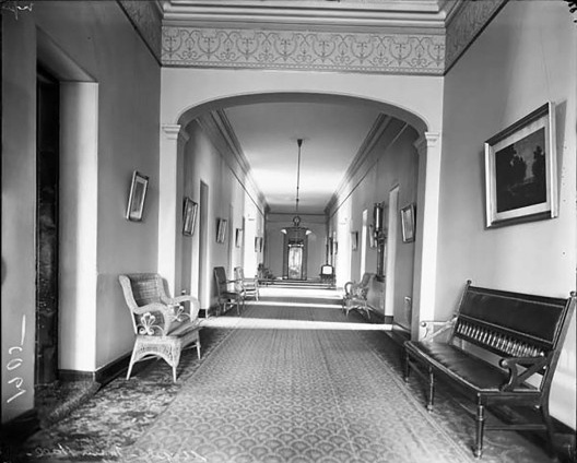 Hospital Saint Elizabeths, ala Ácer, salão principal, 1905