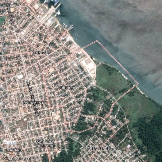 Imagem de satélite do bairro Uruará