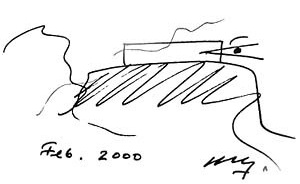 Um belvedere no alto da montanha