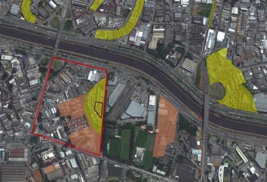 ZEIS demarcadas na área de intervenção das disciplinas Projeto VI e Desenho Urbano