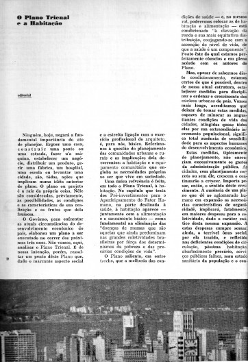Arquitetura, n. 8. Rio de Janeiro, fevereiro de 1963, p. 2
