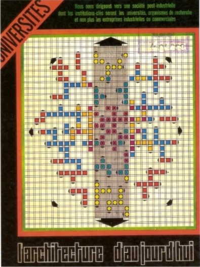 Capa da revista L’Architecture d’Aujourd’Hui, abr/mai 1968