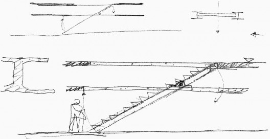 Loja Forma, São Paulo. Croqui de Paulo Mendes da Rocha