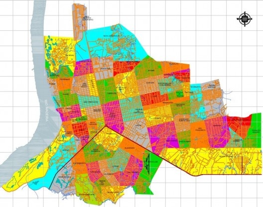 Mapa de Bairros de Porto Velho, 2007