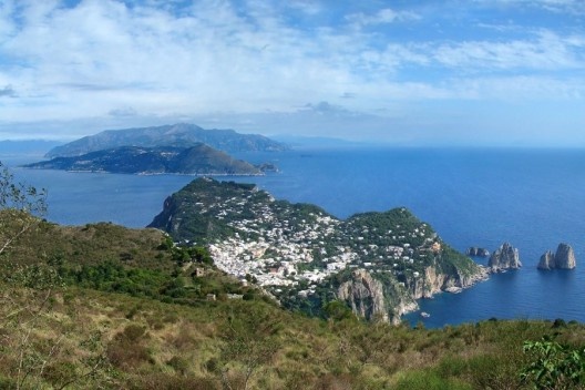 Vista do Monte Solaro, Capri, Itália