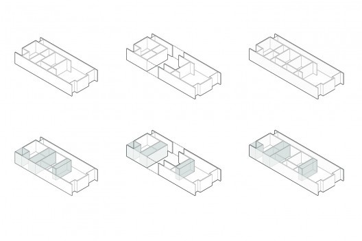 Casas + Edifício Misto MBV2, diagramas, Sobral CE Brasil, 2020. Arquitetos Bruno Braga, Bruno Perdigão, Igor Ribeiro e Luiz Cattony / Rede Arquitetos