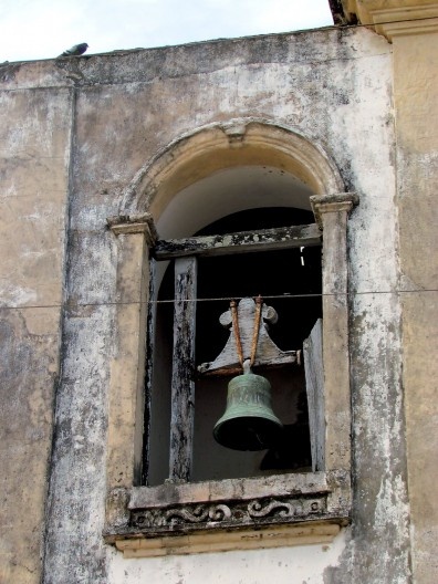 Igreja Nossa Senhora do Amparo, detalhe do sino, Marechal Deodoro